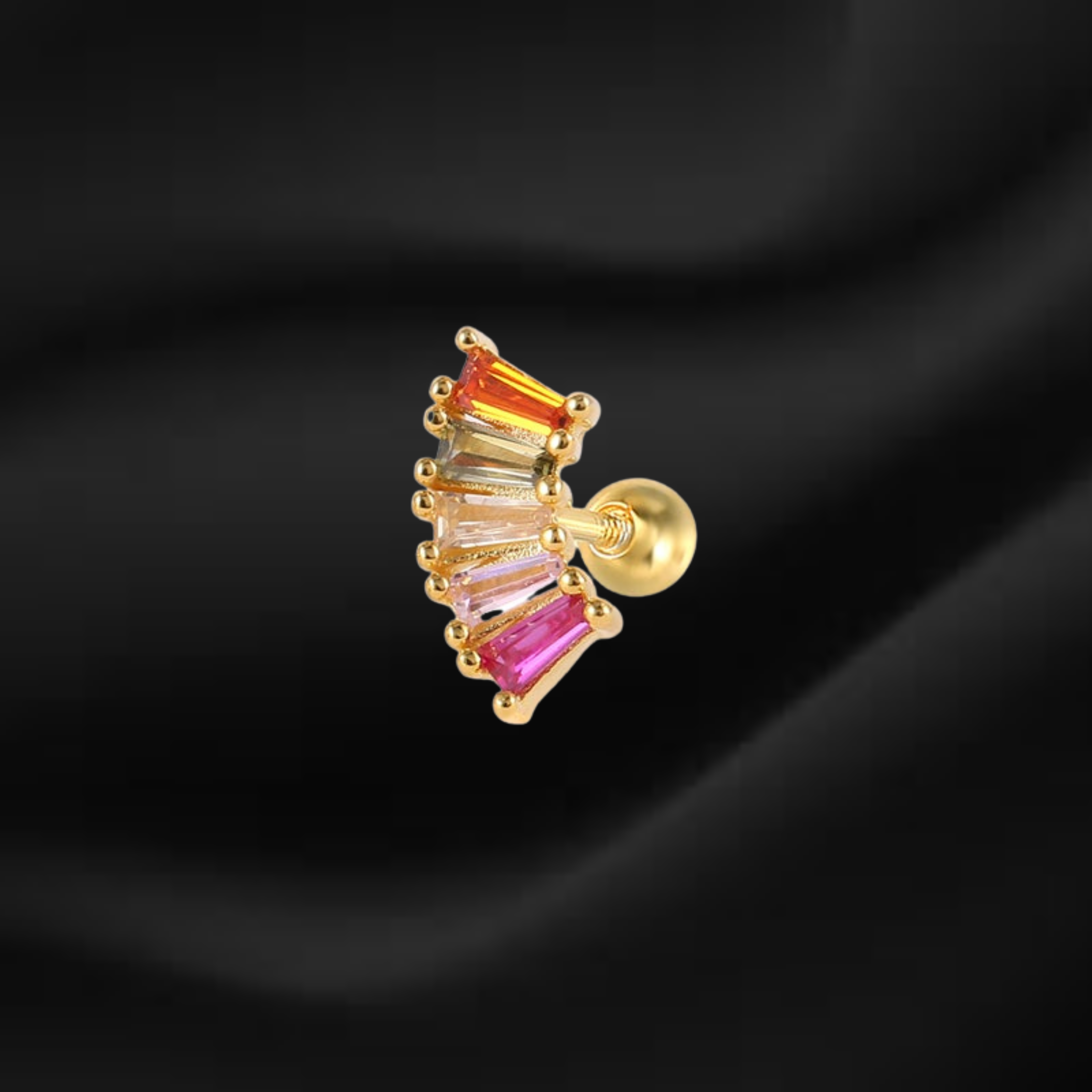 Multi Color Baguette Piercing